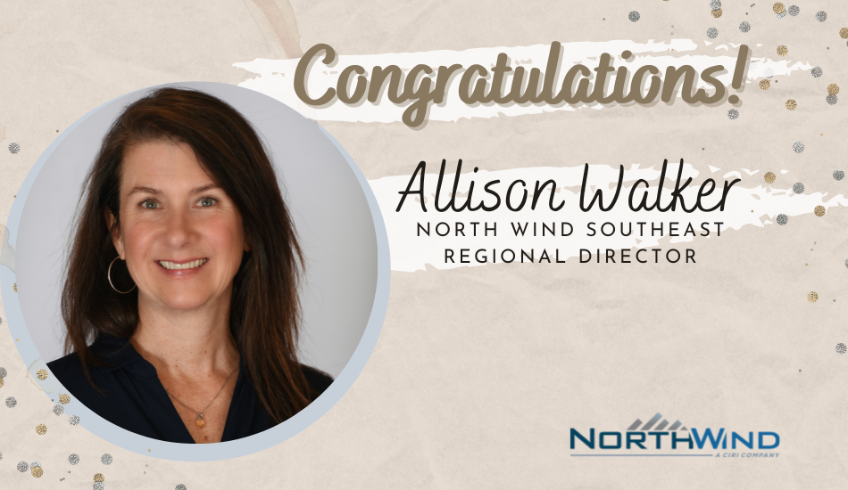 Congratulations to Allison Walker as new North Wind Southeast Regional Director