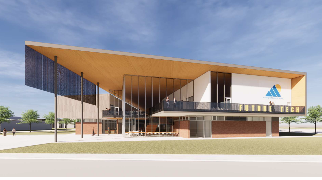 Rendering photo of Future Tech building at the College of Eastern Idaho